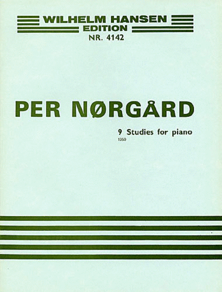 Per Norgard: Nine Studies For Piano Op.25b