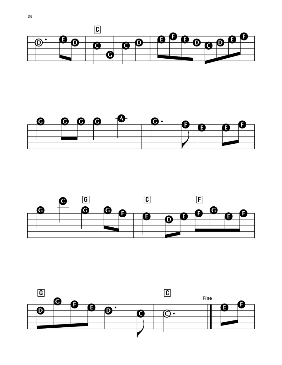 Fanfare Rondeau Fanfare Rondeau Electronic Keyboard scores gallery preview page 2