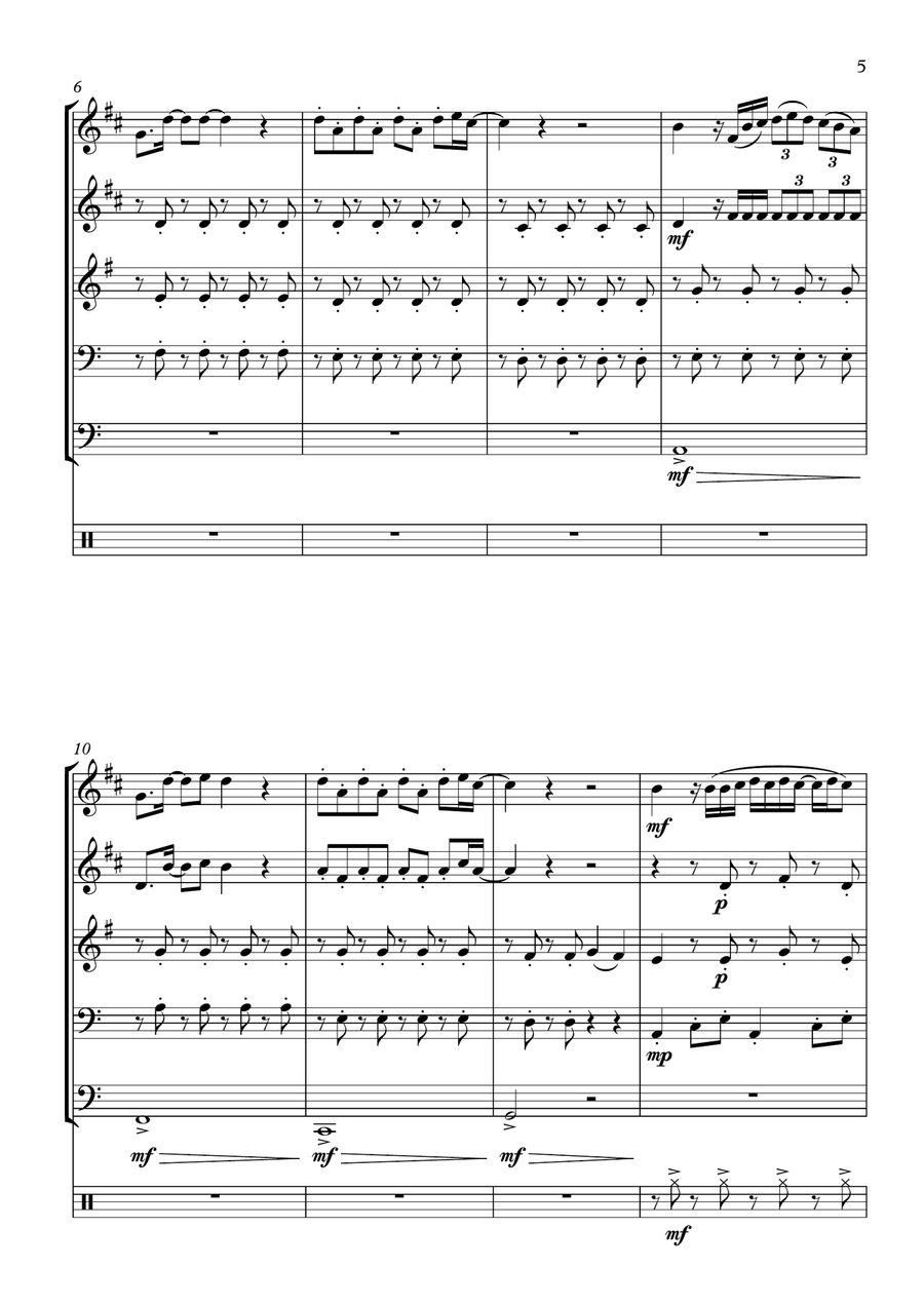 Despacito Despacito Brass Quintet scores gallery preview page 5