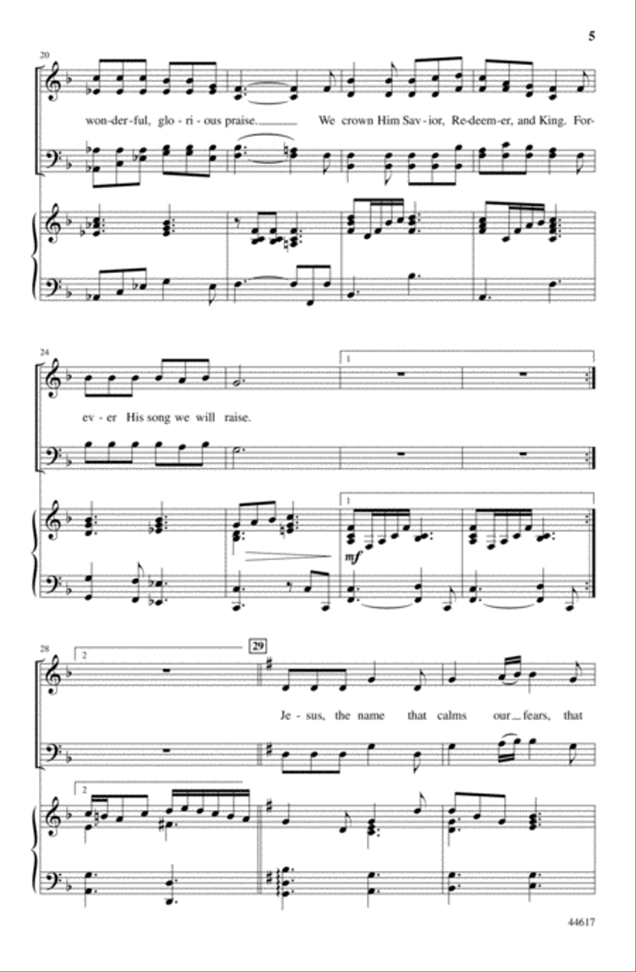 A Joyous Call to Praise 3-Part scores gallery preview page 5