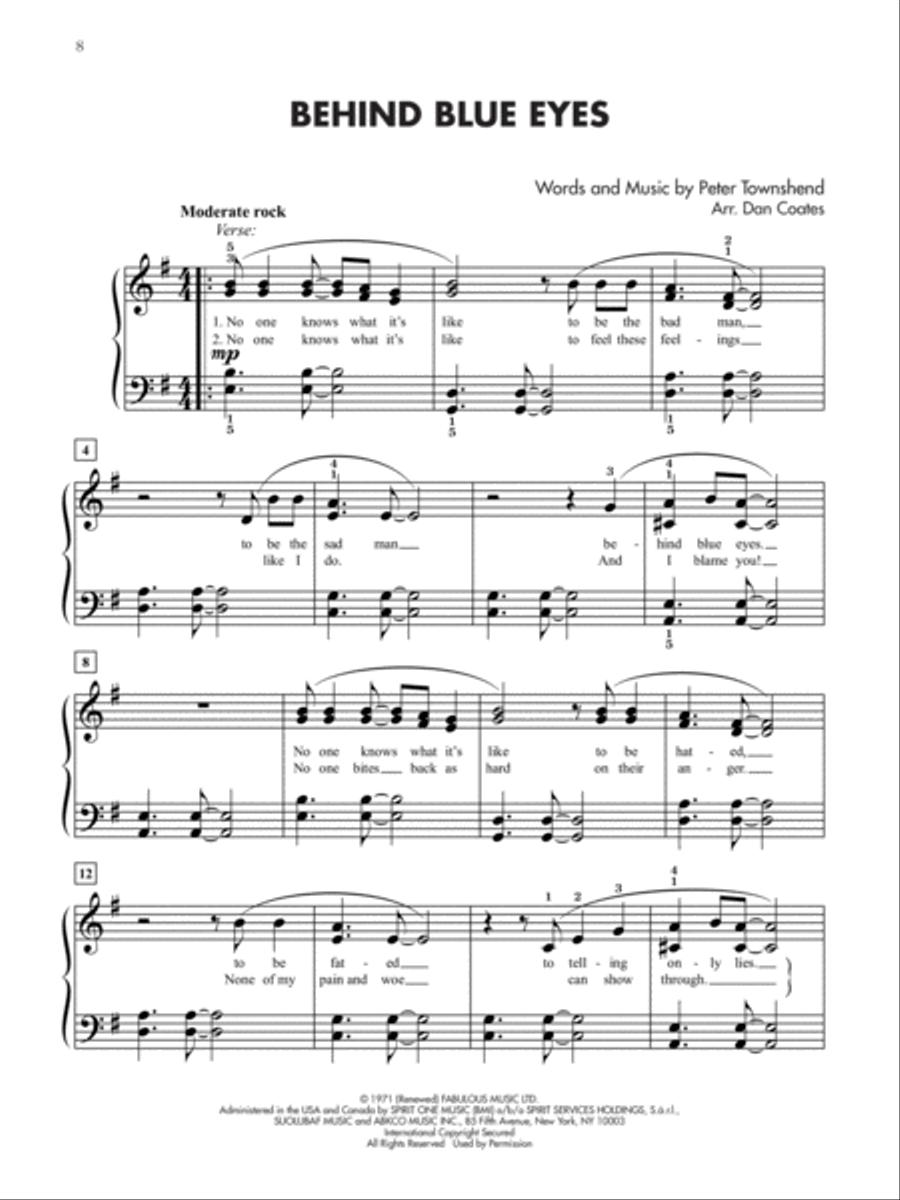 Classic Rock Hits for Teens 1-3 (Value Pack) Piano Solo scores gallery preview page 7