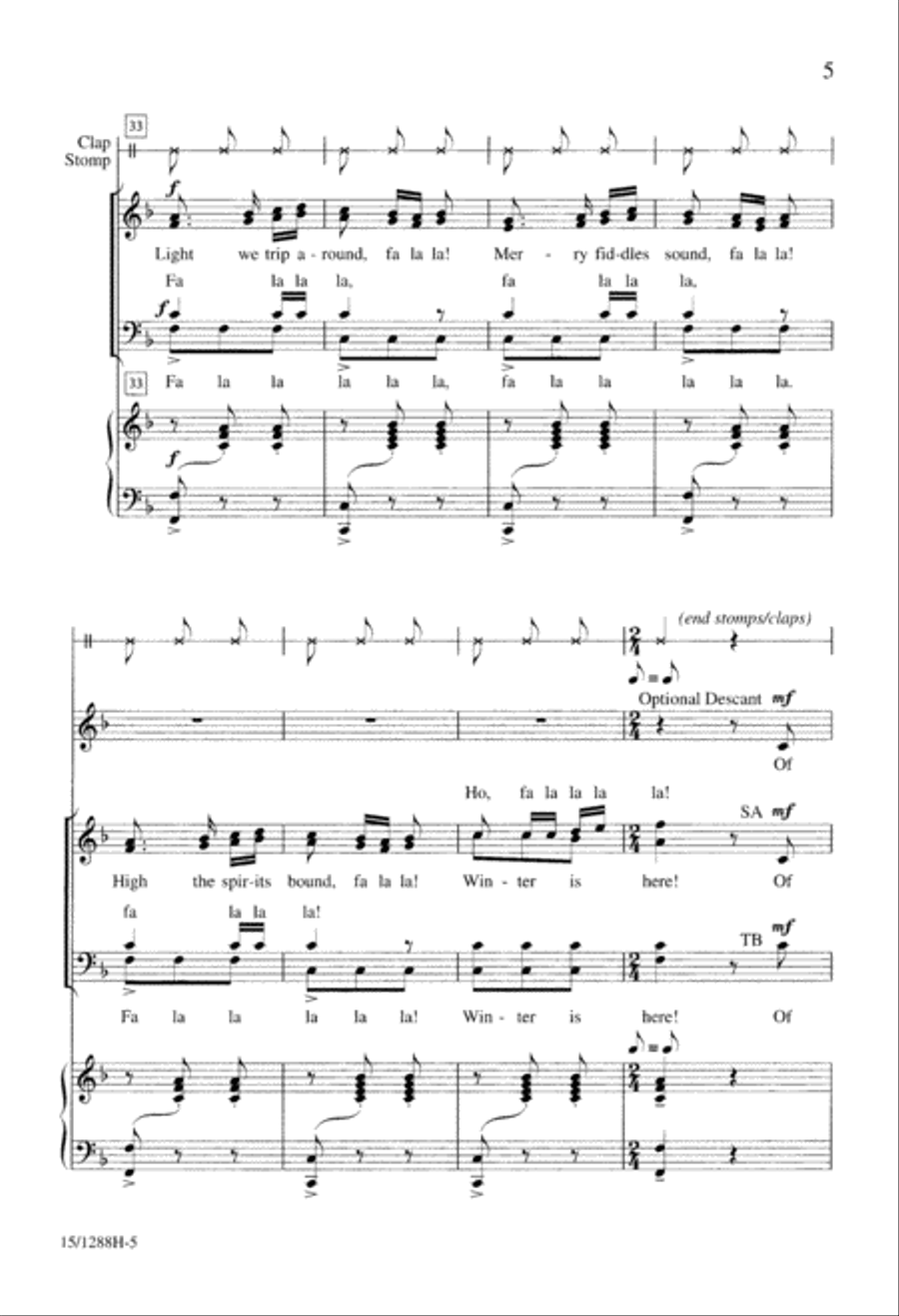 Winter Carnival 4-Part scores gallery preview page 6