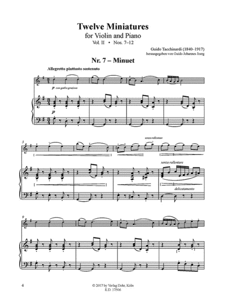 Dodici Miniature für Violine und Klavier (1902/1913), Heft 2