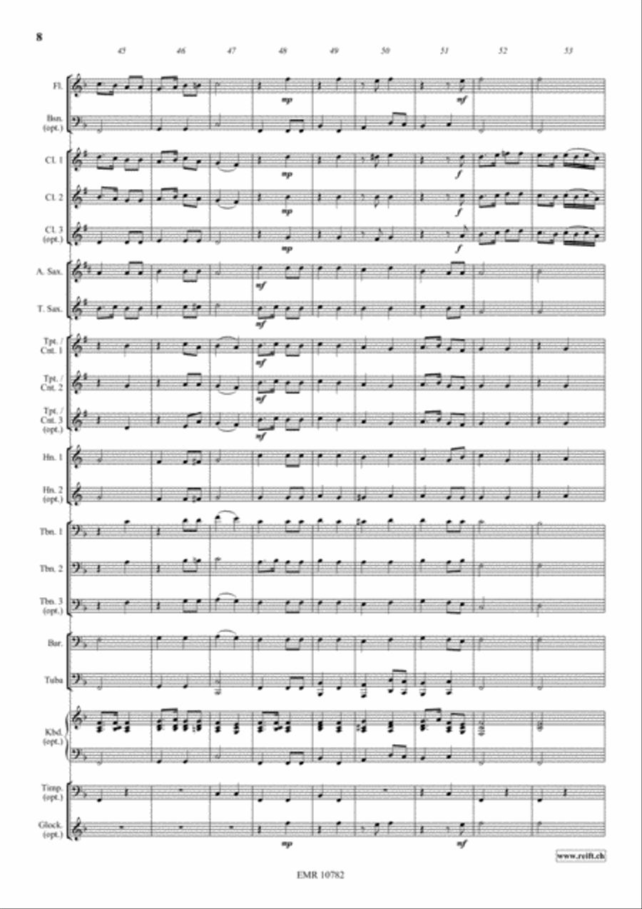 St. Anthony Choral St. Anthony Choral Concert Band scores gallery preview page 9