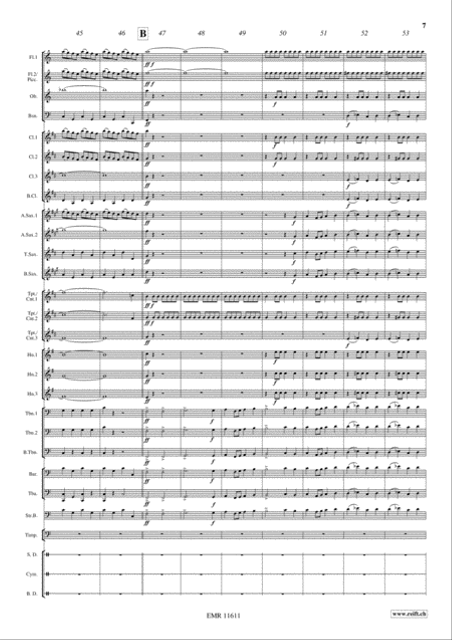 Marche Militaire Francaise Concert Band scores gallery preview page 8