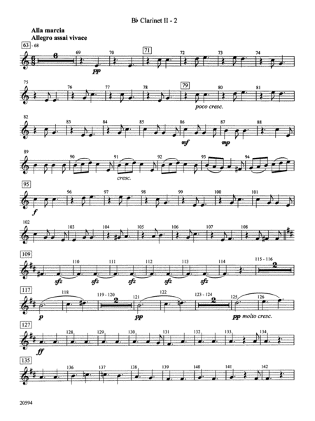Symphony No. 9 (Fourth Movement): 2nd B-flat Clarinet