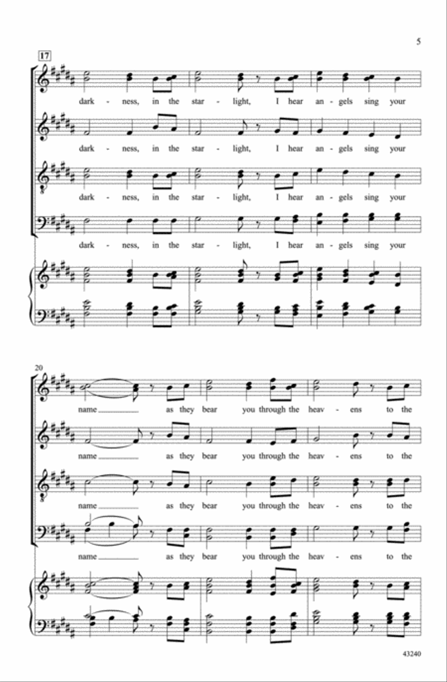 Jenny Jenny Choir scores gallery preview page 4