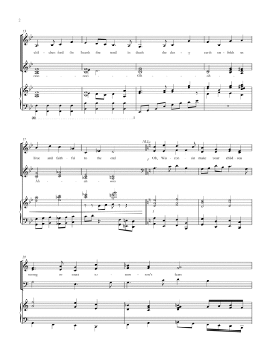 Wisconsin Anthem Choir scores gallery preview page 2