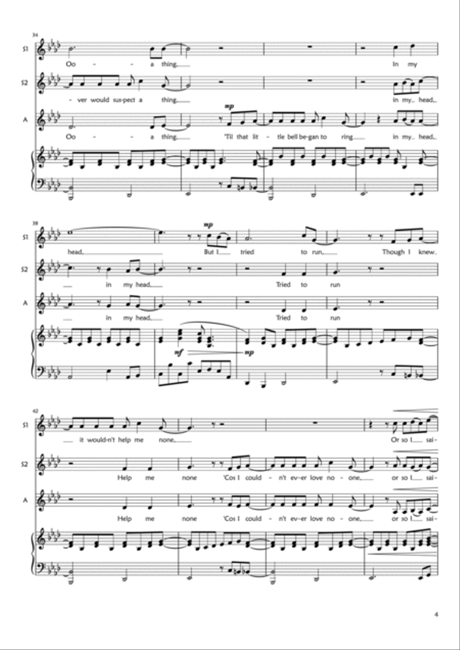 I Saw The Light SSA scores gallery preview page 4