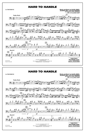 Hard to Handle (arr. Paul Murtha) - 1st Trombone
