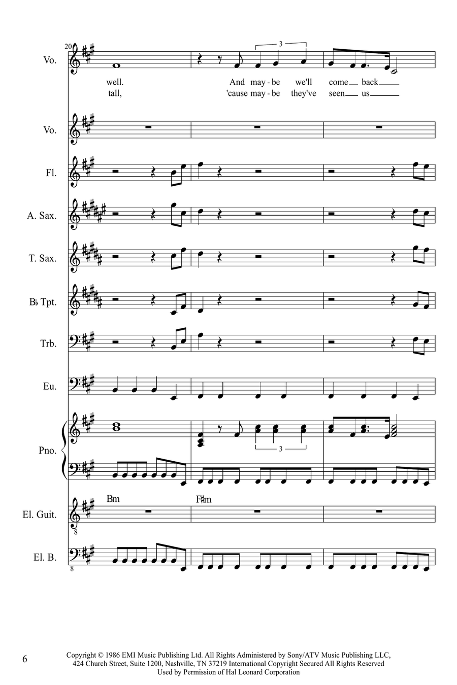 Final Countdown Large Ensemble scores gallery preview page 6