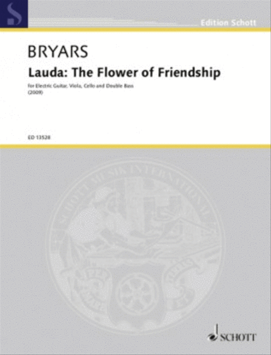 Lauda: The Flower Of Friendship Score And Parts (elec Gtr/vla/vc/db) Cello scores gallery preview page 1