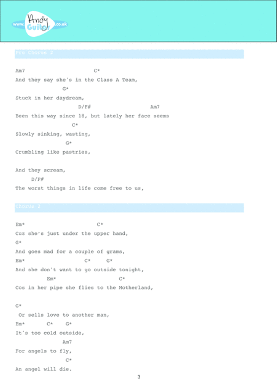 The A Team Guitar scores gallery preview page 3
