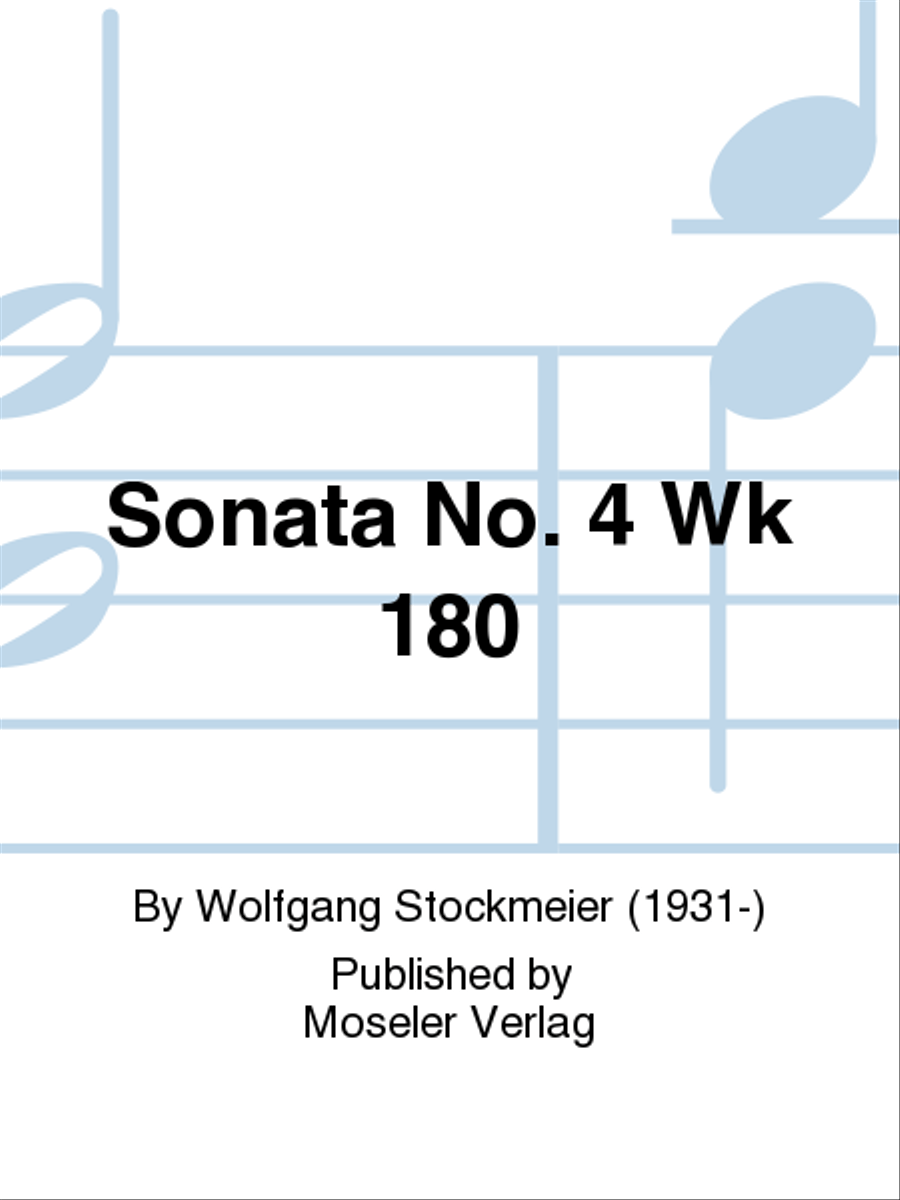 Sonata No. 4 Wk 180 Organ scores gallery preview page 1