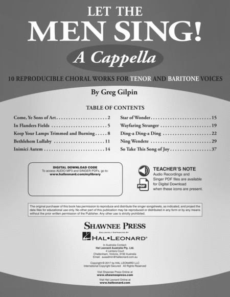 Let the Men Sing! A Cappella image number null