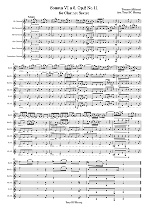 Book cover for Sonata a cinque in g minor, Op.2, No.6