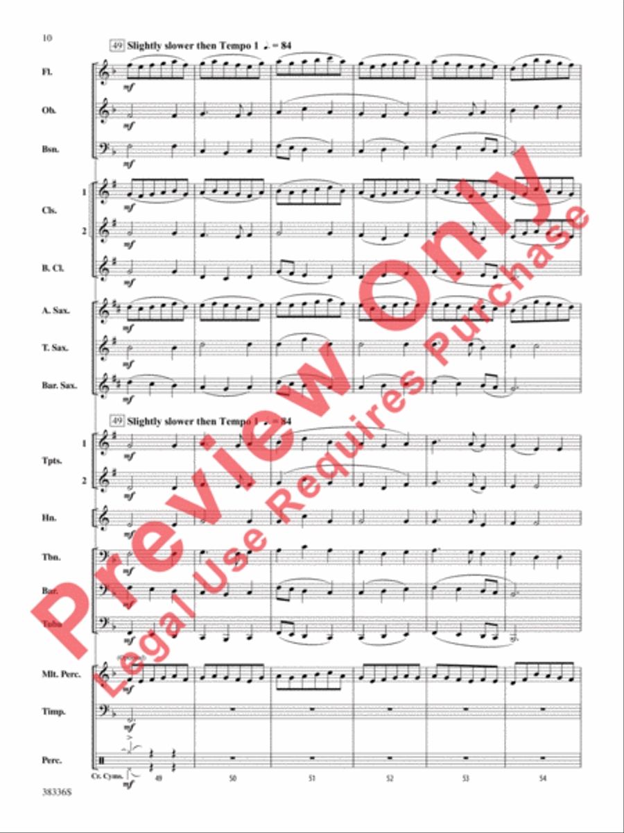 Ye Banks and Braes Concert Band scores gallery preview page 11