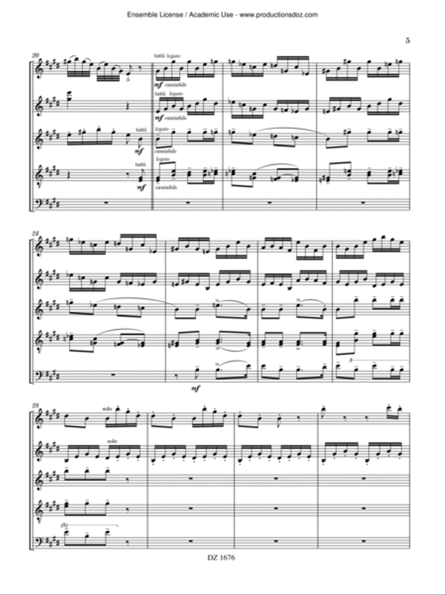 Serenata erotica Orchestra scores gallery preview page 5