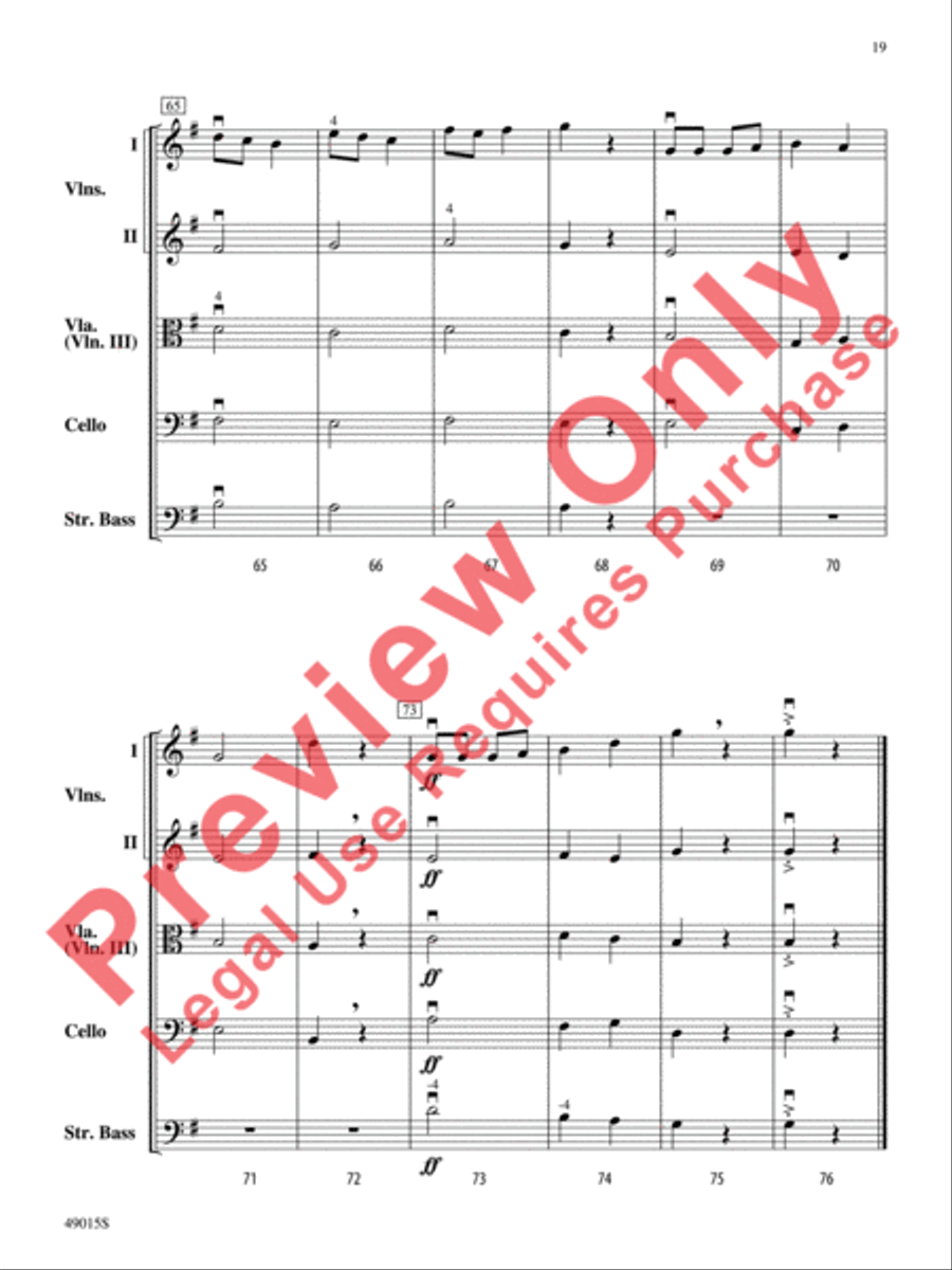 Petite Suite Française String Orchestra scores gallery preview page 20