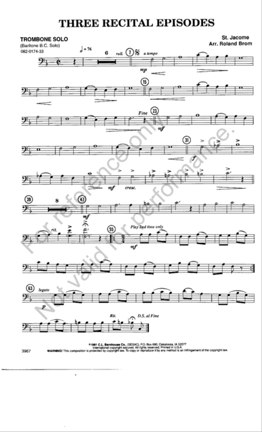 Three Recital Episodes