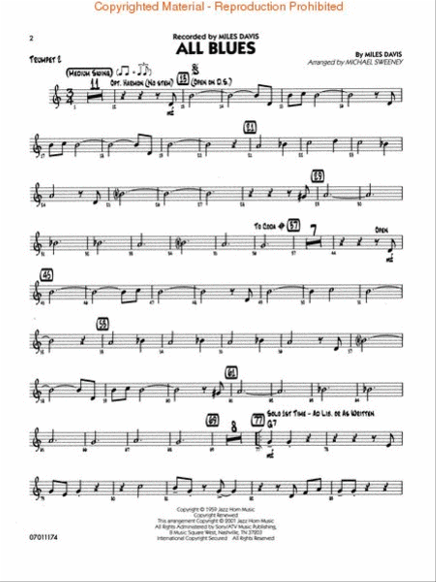 The Best of Easy Jazz – Trumpet 2 Jazz Ensemble scores gallery preview page 2