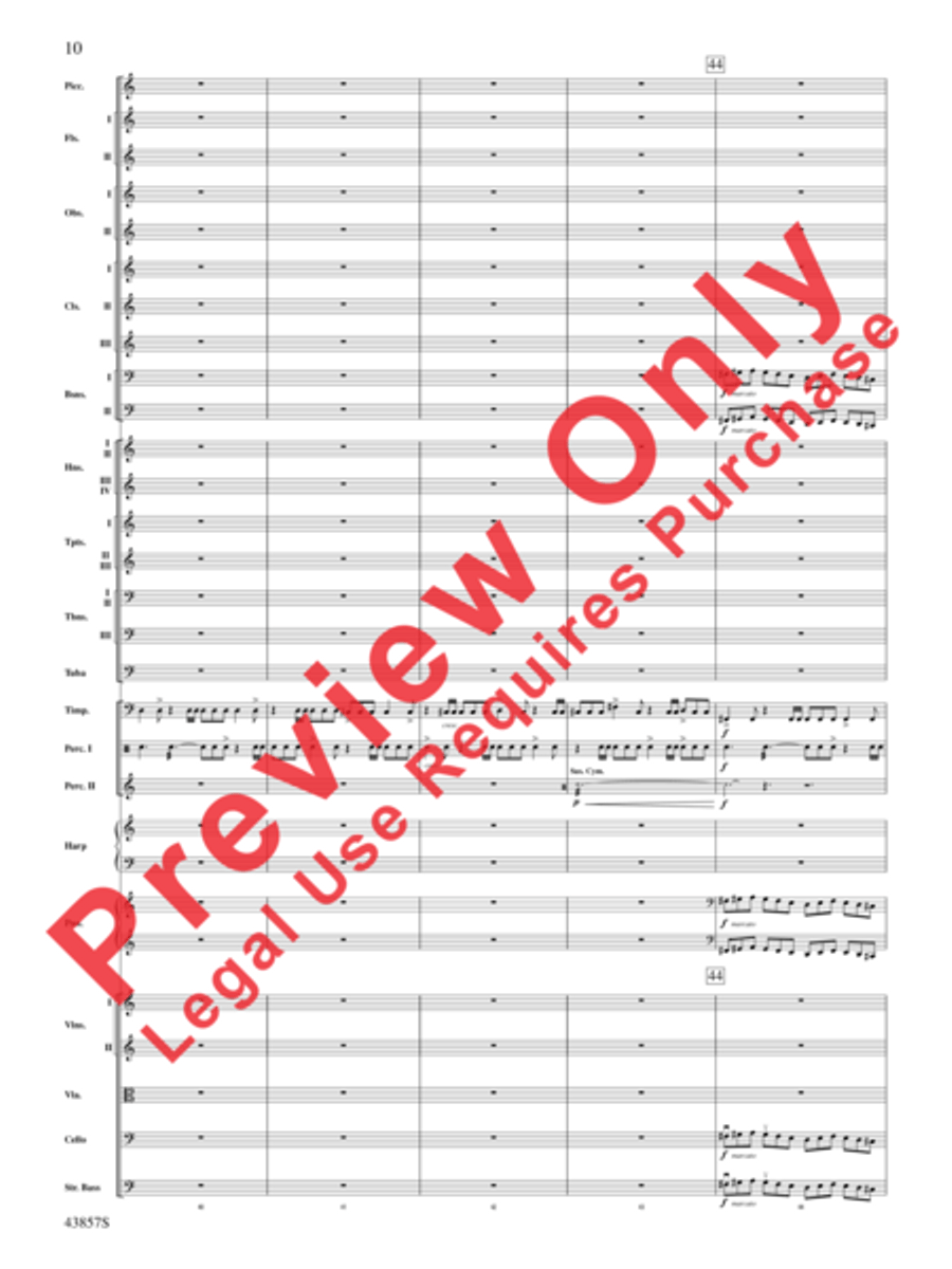 Unconquered Full Orchestra scores gallery preview page 11
