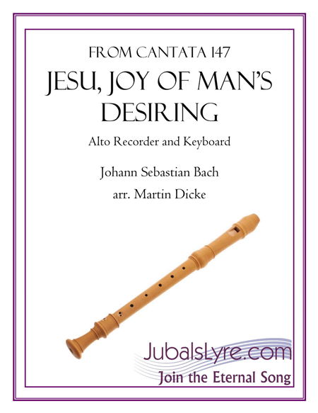 Jesu, Joy of Man's Desiring (Alto Recorder and Keyboard) image number null