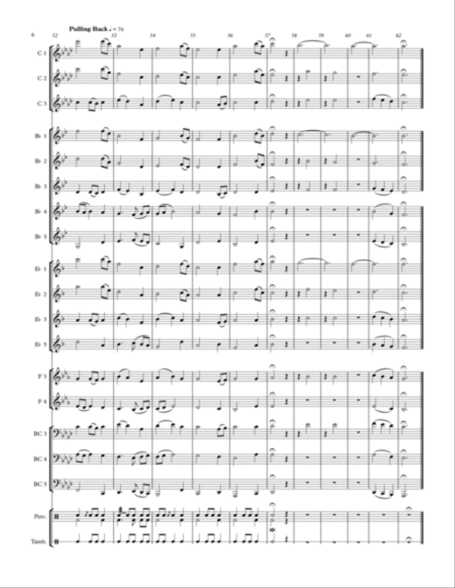 Amazing Grace - for Adaptable Quintet Brass Ensemble scores gallery preview page 6