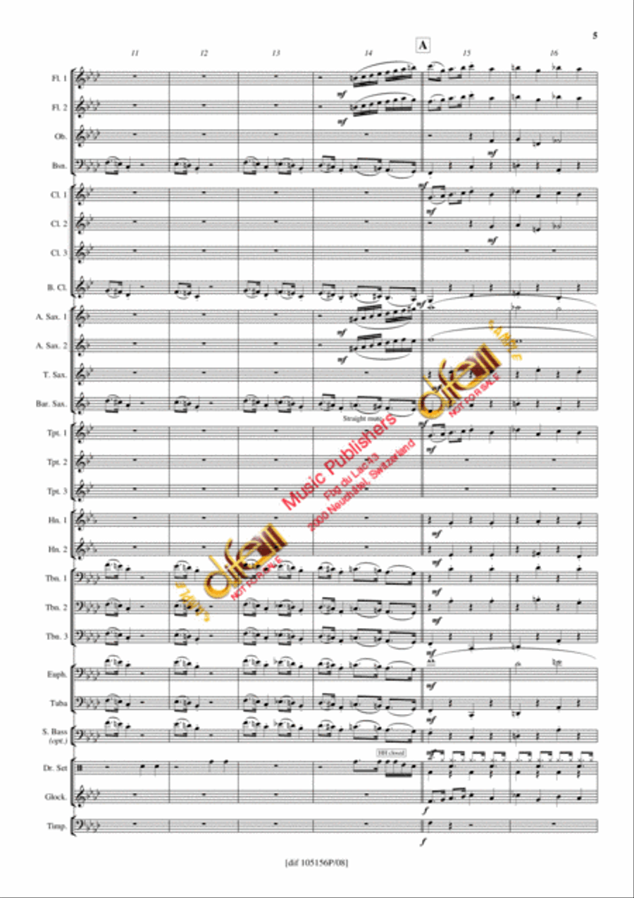Theme from Inspector Gadget Concert Band scores gallery preview page 4