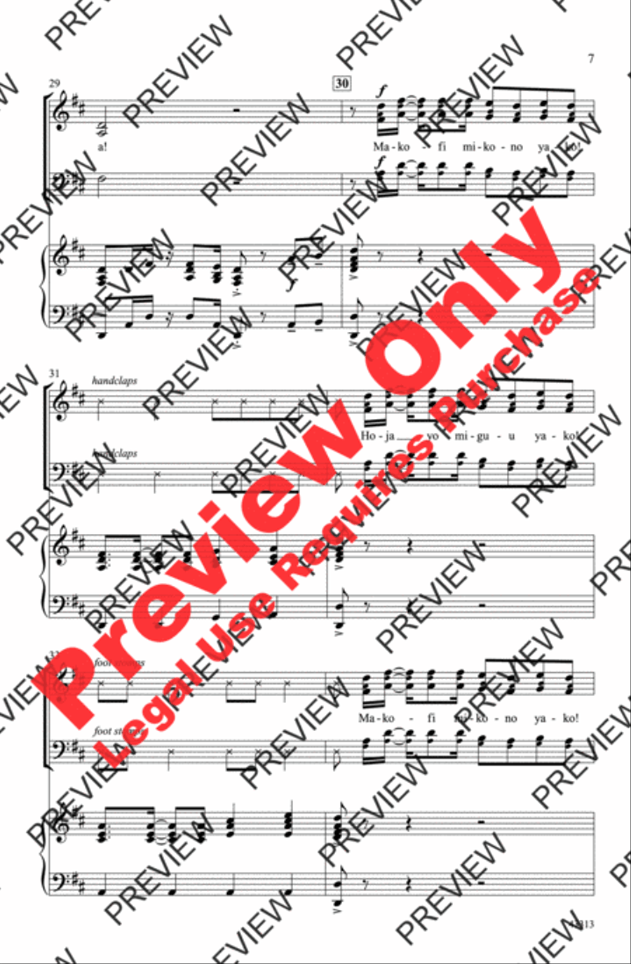 Sisi Sote Sisi Sote 3-Part scores gallery preview page 7