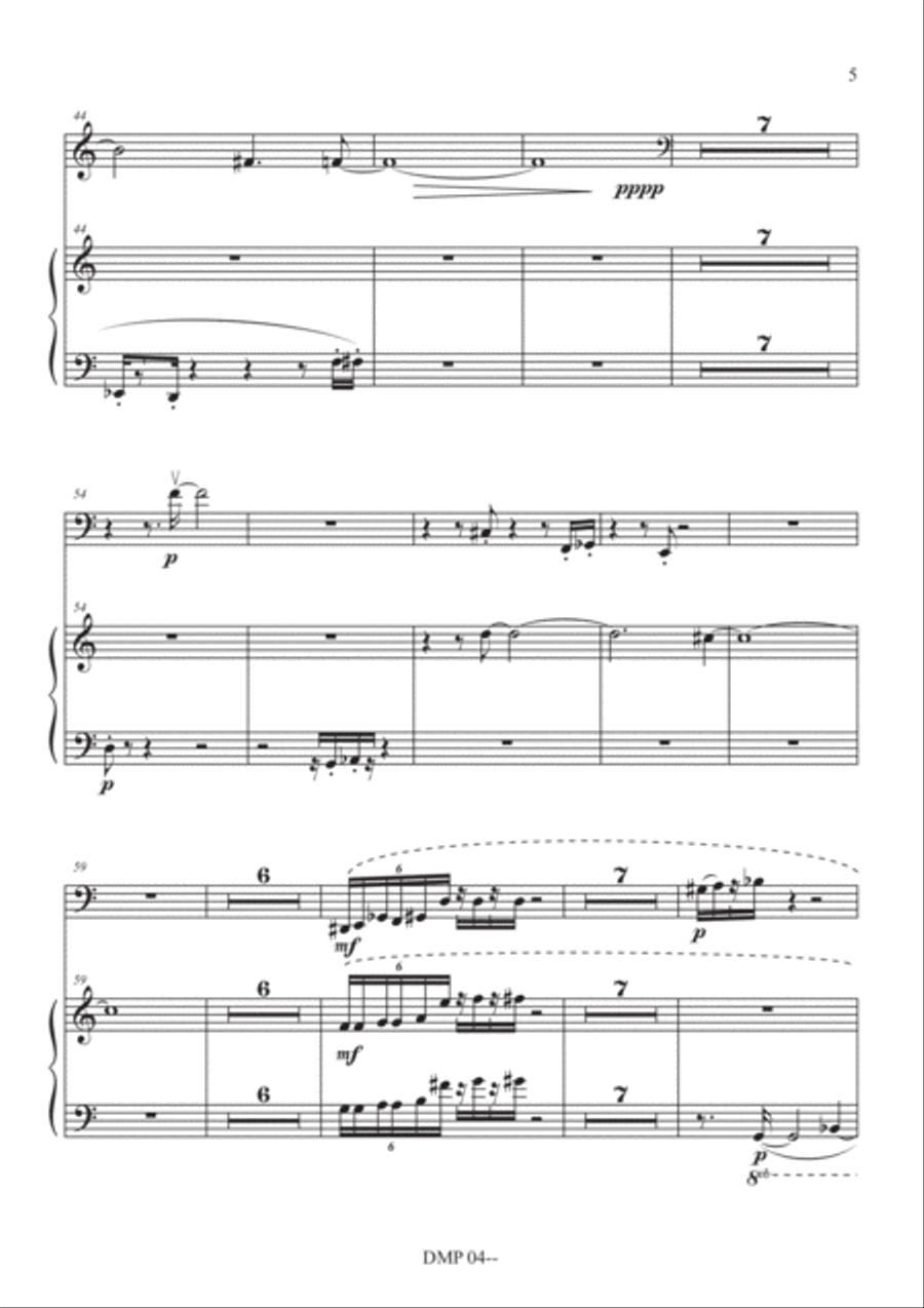 Silent Durations IXa (a Zen experience) Piano scores gallery preview page 5