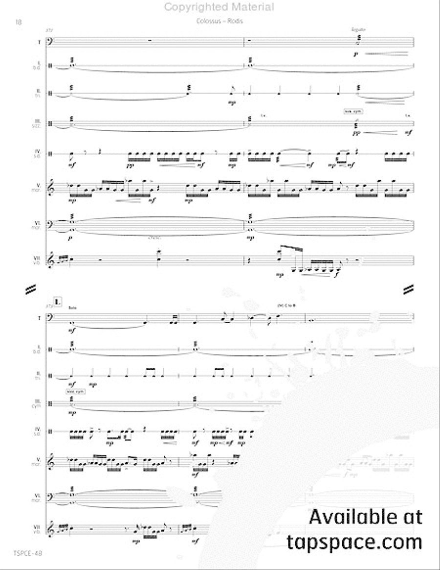 Colossus Percussion Ensemble scores gallery preview page 23