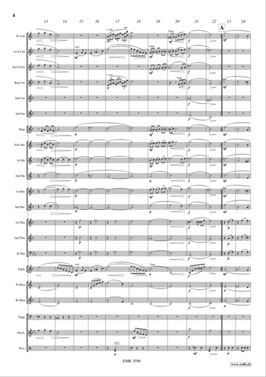 Les Adieux Les Adieux Brass Band scores gallery preview page 5