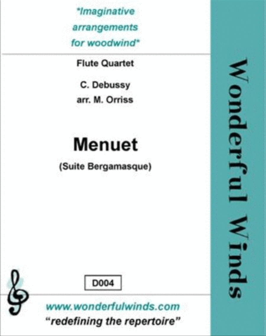 Menuet Menuet Flute Quartet scores gallery preview page 1