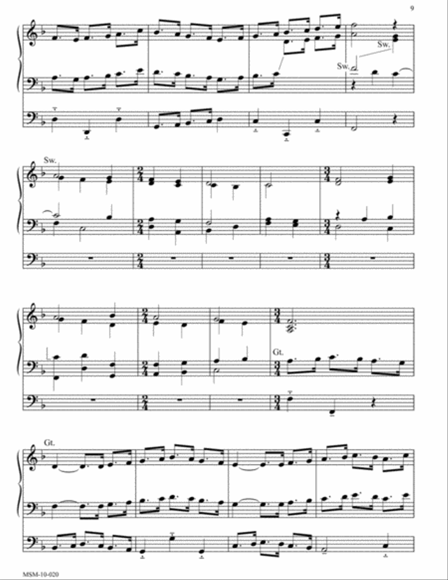 Four Organ Preludes for Advent Organ scores gallery preview page 7