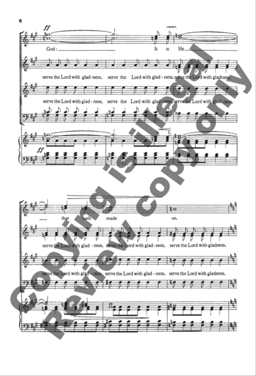 Make a Joyful Noise Unto the Lord 4-Part scores gallery preview page 19