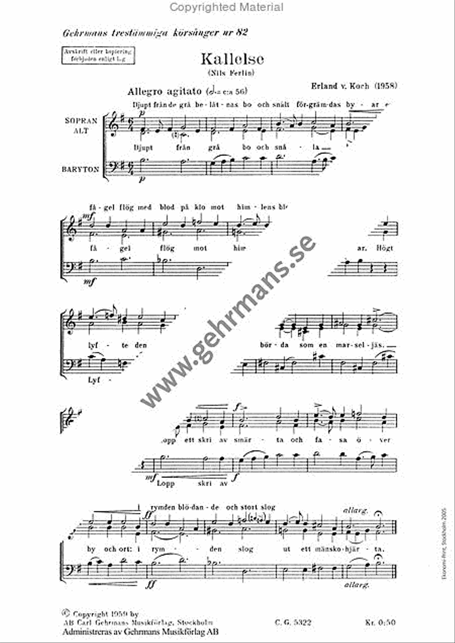 Kallelse 3-Part scores gallery preview page 2