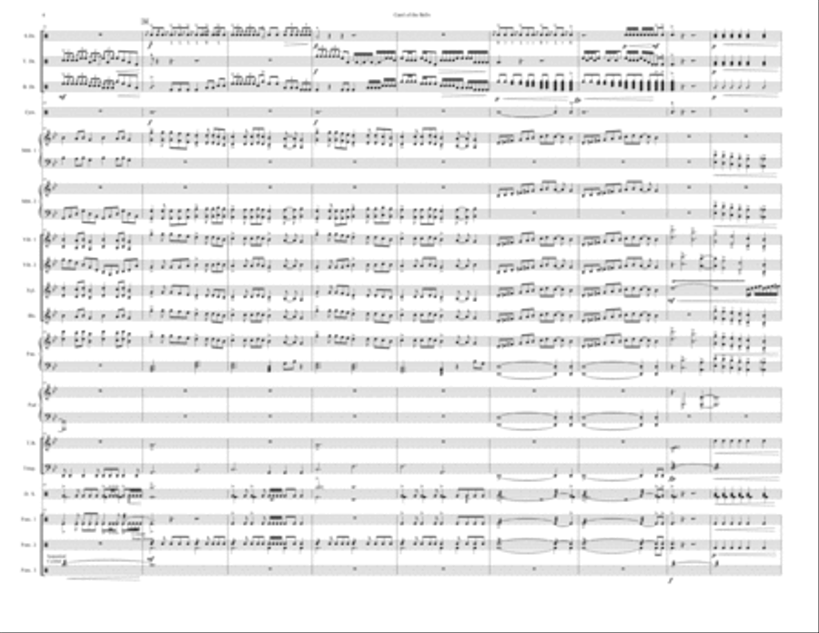 Carol of the Bells Percussion Ensemble scores gallery preview page 4