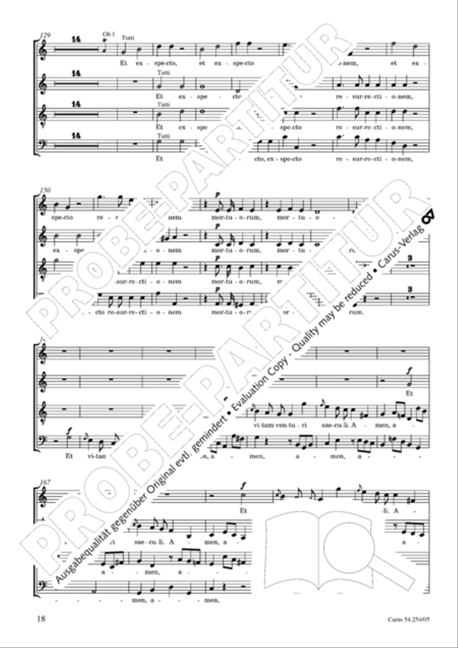 Missa Sancti Hieronymi 4-Part scores gallery preview page 19