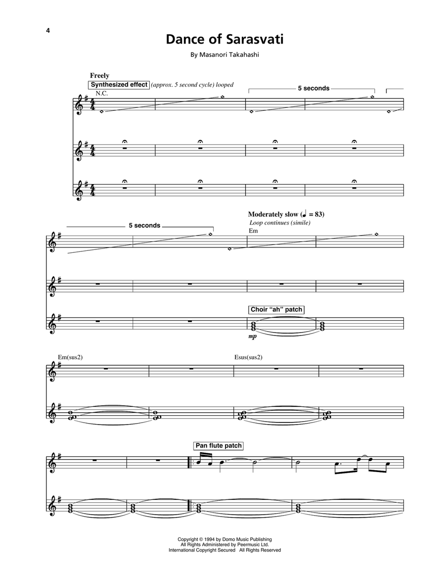 Dance Of Sarasvati Dance Of Sarasvati Guitar scores gallery preview page 1