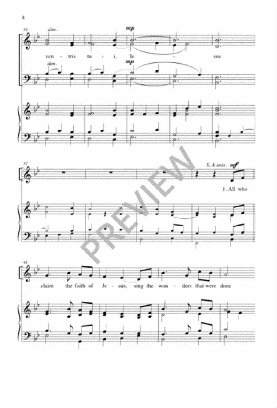 Annunciation Carol Annunciation Carol 4-Part scores gallery preview page 5