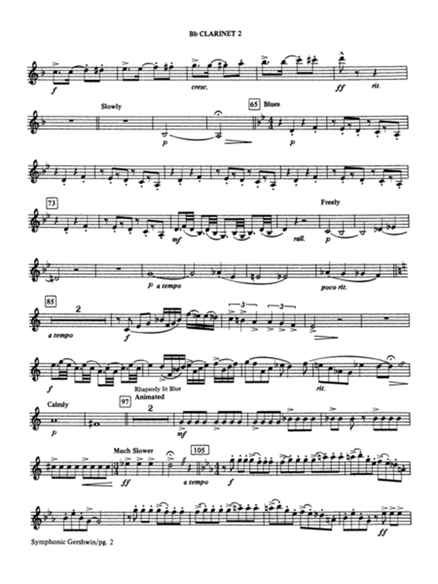 The Symphonic Gershwin: 2nd B-flat Clarinet