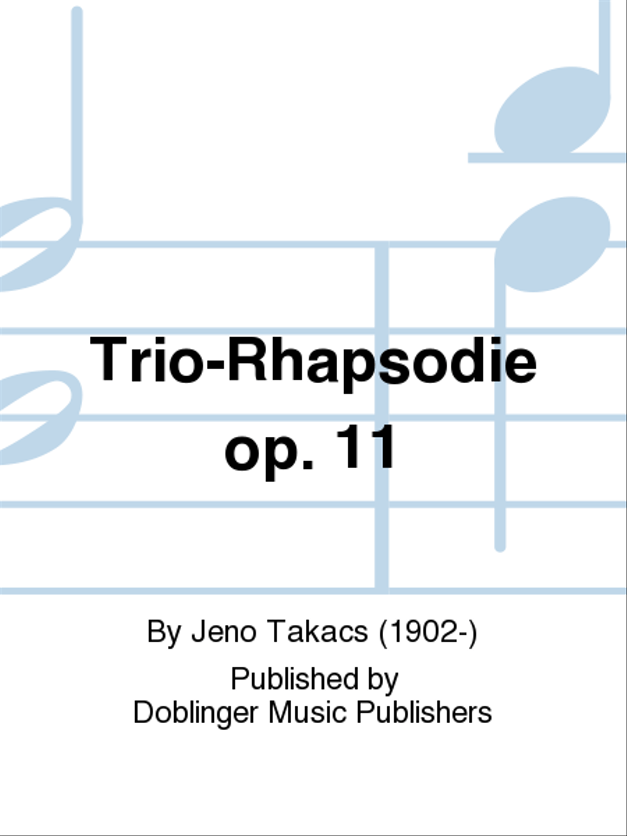 Trio-Rhapsodie op. 11 Piano Trio scores gallery preview page 1