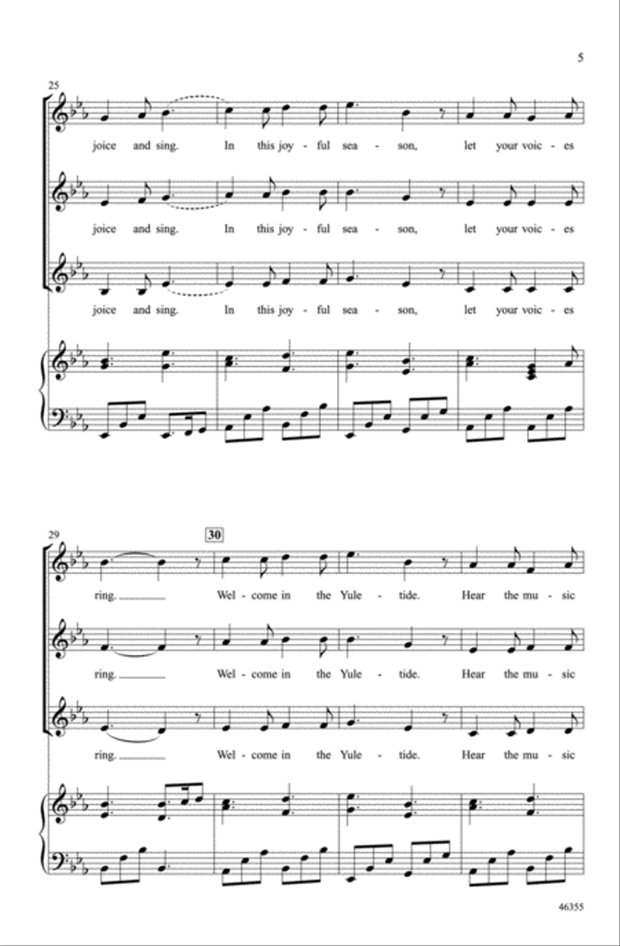 A Winter Noel Choir scores gallery preview page 4