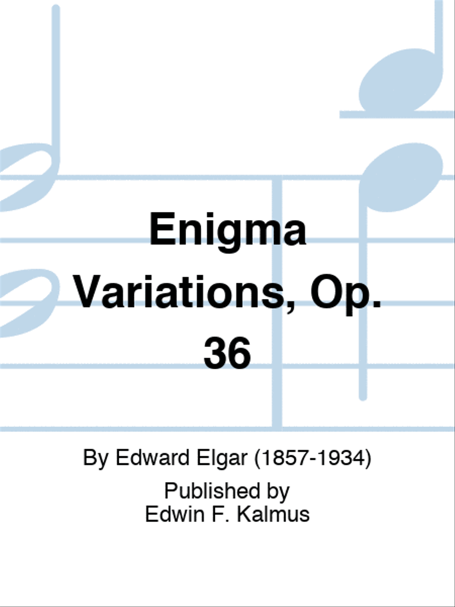 Enigma Variations, Op. 36 Score scores gallery preview page 1