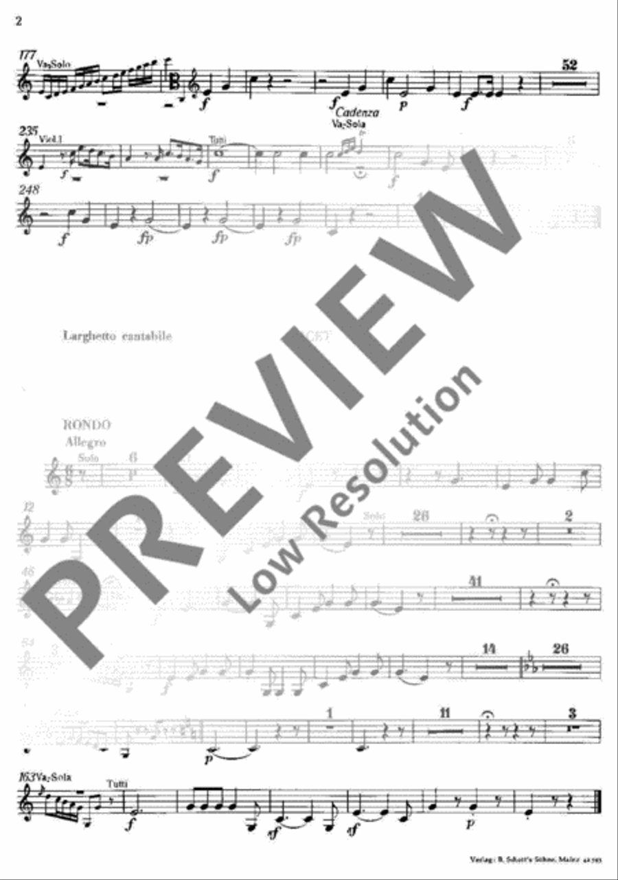 Concerto C Major Horn scores gallery preview page 3