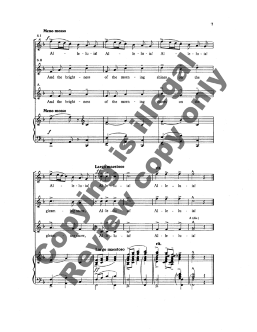 Carol of the Heavenly Hosts SSA scores gallery preview page 10