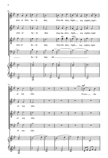 Ringeltänze 3. Beautiful Star (Downloadable Choral Score)