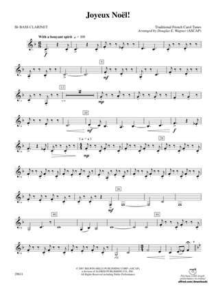 Joyeux Noël!: B-flat Bass Clarinet