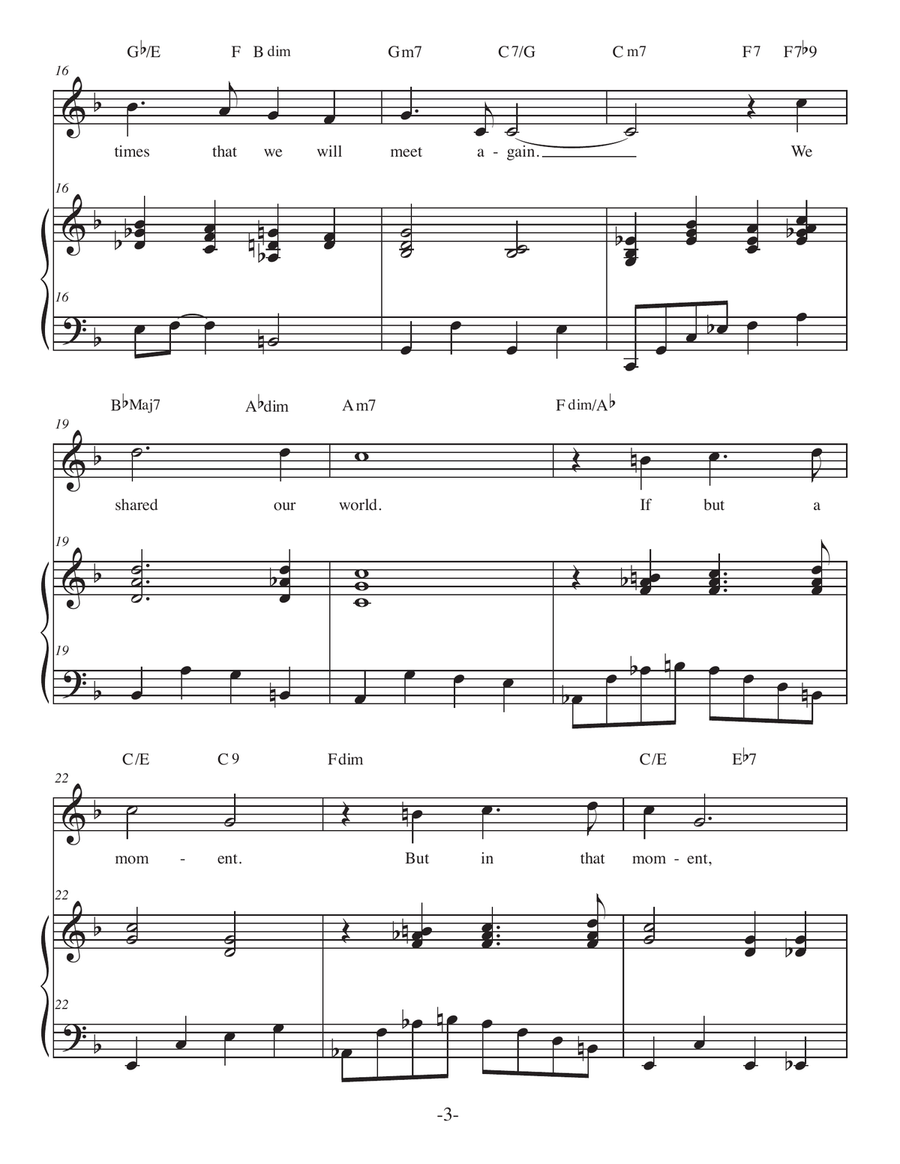 Our Time Our Time Piano, Vocal scores gallery preview page 3